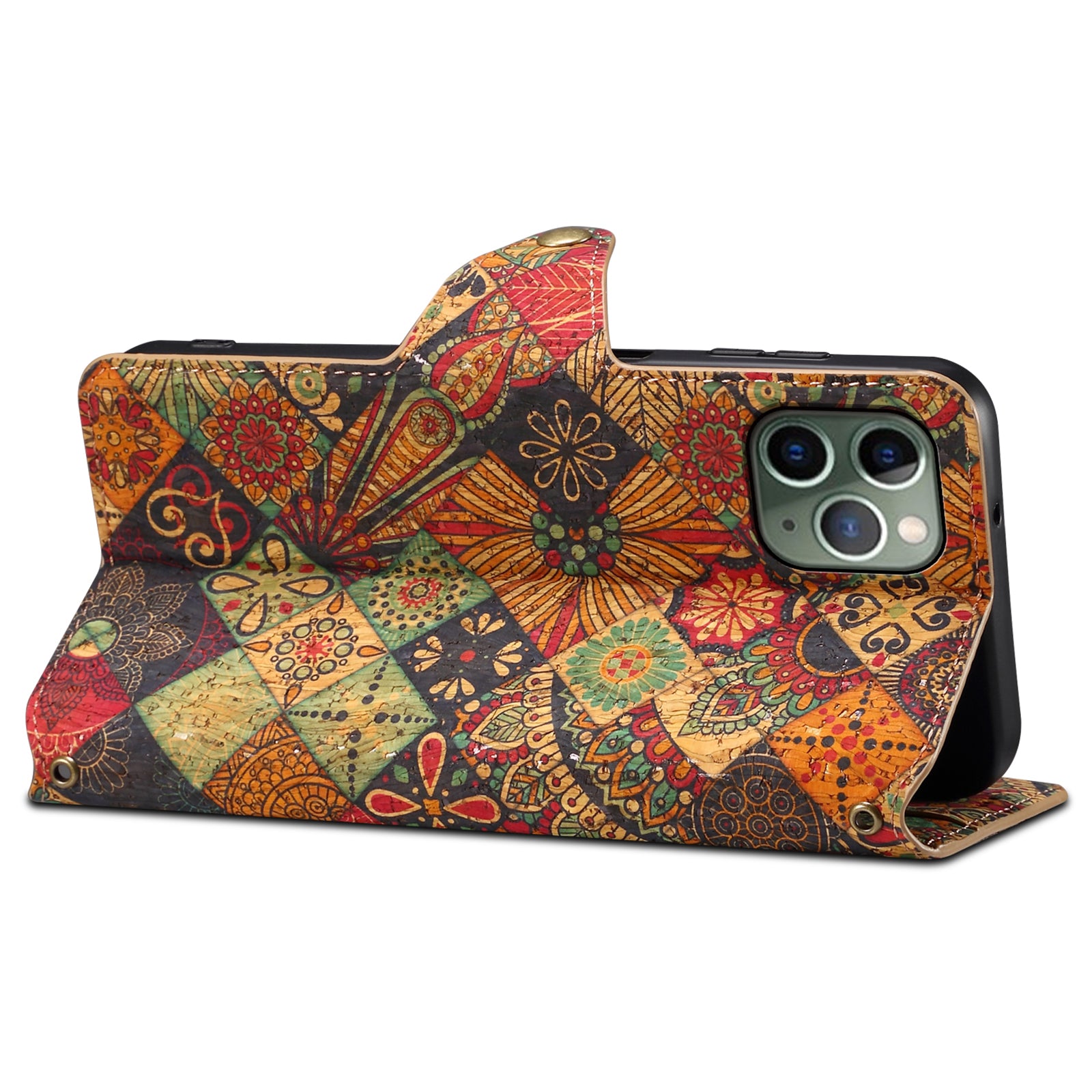 For iPhone 11 Pro Leather Case Floral Printing Stand Wallet Phone Cover For iPhone 11 Pro Leather Case Floral Printing Stand Wallet Phone Cover